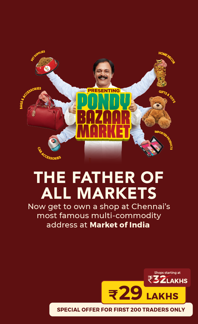 Pondy Bazaar at Market of India Multicomodity Market in Chennai Pondy Bazar