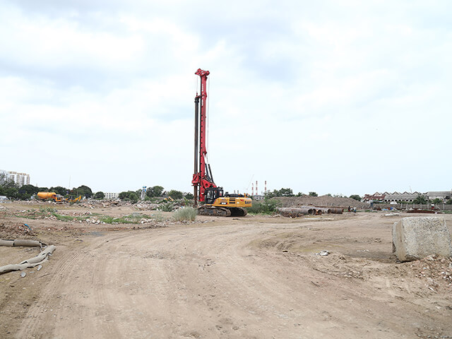 Land Drilling at Market Of India