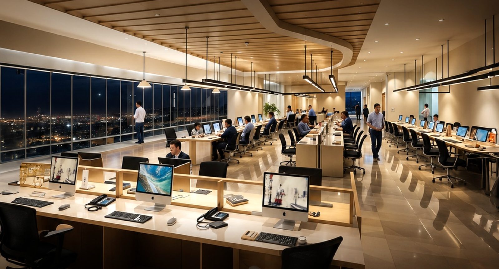 Open smart office floor at District 12